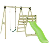 OUTDOORTOYS Schaukel Orchidee aus Holz in hellgrün mit