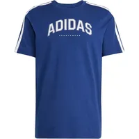 Adidas Codes Collegiate Linear Graphic Herren T-Shirt, blau