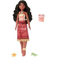 Mattel Disney Vaiana 2, schwimmende Tautai Vaiana-Modepuppe mit 2