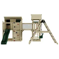 OUTDOORTOYS Spielturm Bene mit Babyschaukel Dunkelgrün