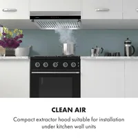 Klarstein Purista Americana Dunstabzugshaube Baffle-Filter 306 m3/h