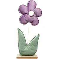 Goldbach Deko Aufsteller Blume aus Samt Violett und Grün