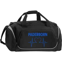Multifanshop Sporttasche - Paderborn - Herzschlag - Druck blau