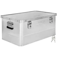 Trucky Aluminium Box mit Deckel Silber Alu Kiste Alukiste