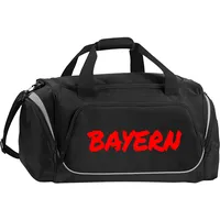 Multifanshop Sporttasche - Bayern - Textmarker - Druck rot