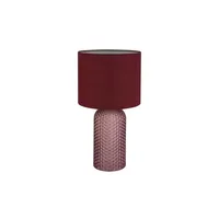 GLOBO Lighting - Tischleuchte Tischlampe Nachttischleuchte Glas Wohnzimmerlampe rot