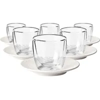 Villeroy & Boch Manufacture Rock Espressogläser mit Untertassen 60