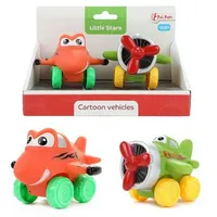 Toi-Toys LITTLE STARS 2 weiche PVC Flugzeuge - Cartoon