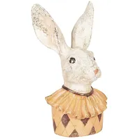 Clayre & Eef 6PR2518 Deko Figur Büste Hase Harlekin