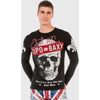 Cipo & Baxx "Sweatshirts", Herren, Gr. M, schwarz, 95%