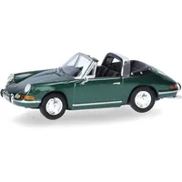 HERPA 033732-004 H0 PKW Modell Porsche 911 Targa, grünmetallic
