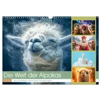 Calvendo Die Welt der Alpakas (Wandkalender 2026 DIN A3