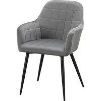 Hti-Living HTI-Living, Stühle, Esszimmerstuhl Grau Velvet Albany