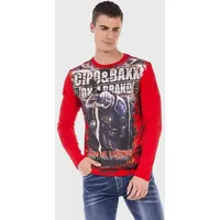 Cipo & Baxx "Sweatshirts", Herren, Gr. L, rot, 95%