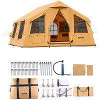 Vevor Aufblasbares Zelt für Camping 8-12 Personen mit Handpumpe,