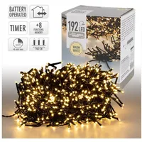 ECD Germany LED Cluster Lichterkette 1,4m 192 LED Warmweiß