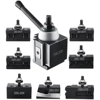 Vevor Schnellwechsel-Werkzeughalter-Set, 8-teilig, Stahlhalter, für Mini-Drehmaschinen und Metalldrehmaschinen mit