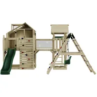 OUTDOORTOYS Spielturm Bo mit Babyschaukel Dunkelgrün