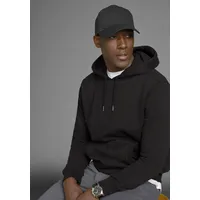 MAN'S WORLD Kapuzensweatshirt mit Kämguruhtasche Gr. XXXL (64/66), schwarz,