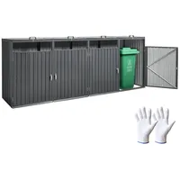 Vevor Mülltonnenbox 4x 240 L 150 x 80 x