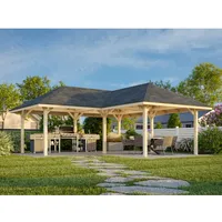 Palmako Pavillon Bianca 588 x 588 cm Lackiert Weiß