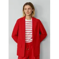 S.Oliver Langer Blazer aus Viskosemix mit Raff-Detail am Ärmel