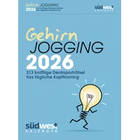 Suedwest Verlag Gehirnjogging 2026 - 313 knifflige Denksporträtsel fürs