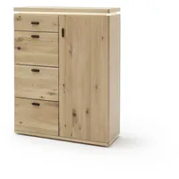 Harper Kommode MADRID (BHT 100x128x38 cm Balkeneiche Bianco