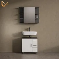 Livinity® Eisak 2-tlg. Anthrazit/Weiß