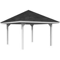 Palmako Pavillon Bianca 300 x 300 cm Lackiert Weiß