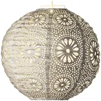 Lumineo Laterne Kunststoff 25,00x23,00 Solar LED warmweiß braun