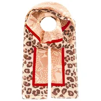 Zwilling Zwillingsherz Modeschal »"Leopard Faces"« mit Leo Muster, rot