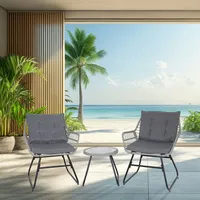 Svita Amalfi Rattan Sitzgruppe Outdoor Gartenlounge 2 Personen Balkonset