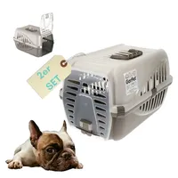 GarPet 2x Hundebox Transportbox Katze Katzentransportbox Transportbox Kaninchen Katzenkorb