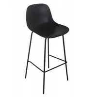 KADIMA DESIGN Barhocker Schwarz, Kunststoff, 47x100x43 cm, Esszimmer, Barmöbel,