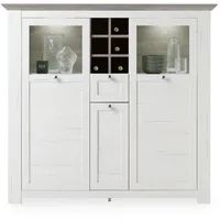 LIV'IN Highboard LIVIN MARBELLA (BHT 144x134x46 cm) - weiß