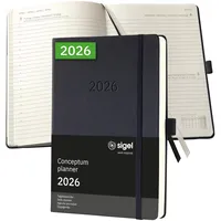 Sigel Taschenkalender Conceptum 2026 schwarz