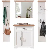 Innostyle Jasmin Garderobenset 223x204x41 cm weiß