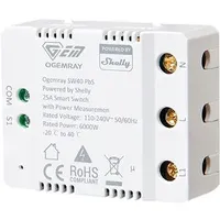 Shelly Ogemray smarter Relaisschalter 25A Großgeräte Relais Messfunktion WLAN