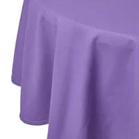 Homescapes Tischdecke aus 100% Baumwolle, 180 cm, rund, lila