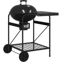 VidaXL Grillwagen schwarz