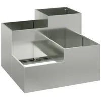 VidaXL Pflanzkübel 80x80x60 cm Verzinkter Stahl