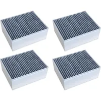 Comedes 4er Set Aktivkohlefilter passend für Bosch Neff Siemens