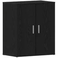 VidaXL Schuhschrank Schwarz Eiche 60x35x70 cm Holzwerkstoff