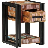 VidaXL Nachttisch 40x40x40 cm aus massivem Altholz