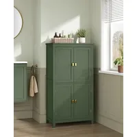 VASAGLE Badezimmerschrank 30 x 60 x 110 cm Grün