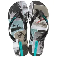 IPANEMA Herren Summer V Ad Flipflop, Schwarz/Blau, 39 EU