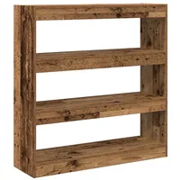 VidaXL Bücherregal/Raumteiler Rustikal Holz 100x30x103cm Holzwerkstoff