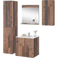 Vicco Badmöbel-Set Izan mit Hoch- und Hängeschrank