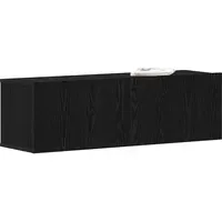 VidaXL TV-Schränk 100 x 30 x 30 cm Schwarz/Eichen-Optik